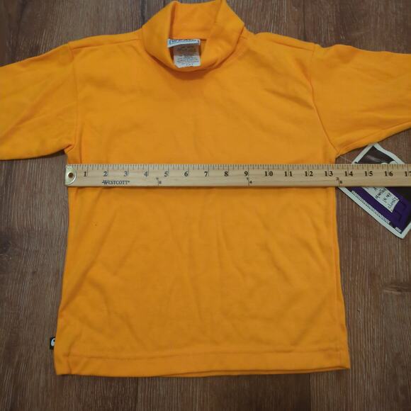 VTG Monster Wear Boy's Size 5 Turtleneck Long Sleeve Shirt Blank Made in USA - Picture 5 of 6